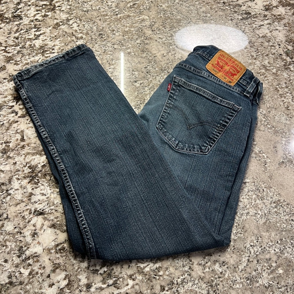 Vintage 2000s Levi's 559 Relaxed Straight Leg Jeans Blue Denim 33x30